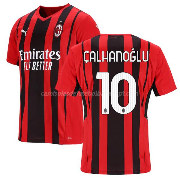 camisola ac milán calhanoglu equipamento principal 2021-22