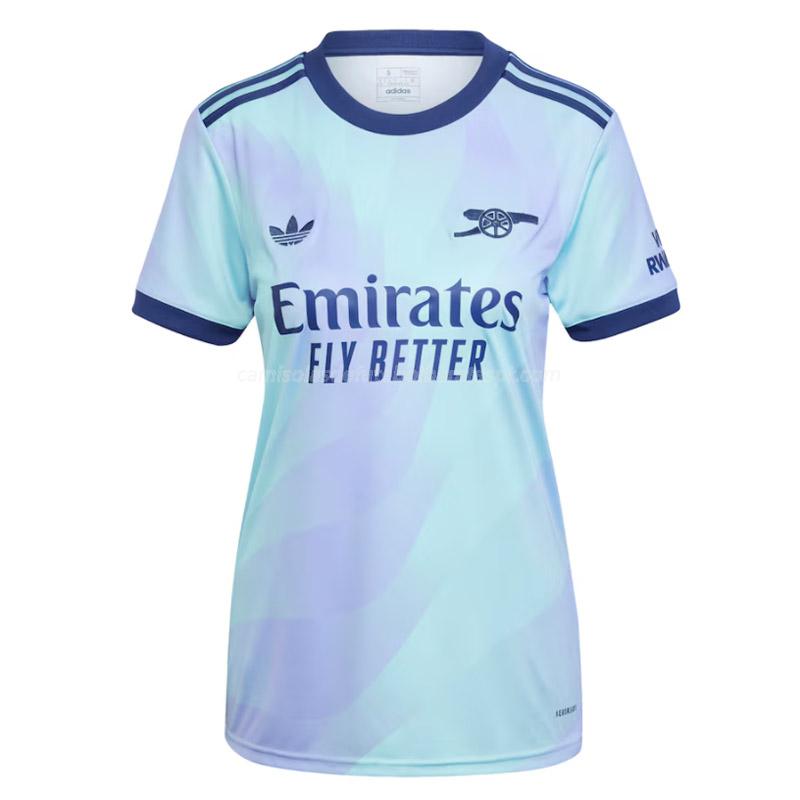 camisola arsenal mulher equipamento alternativo 2024-25