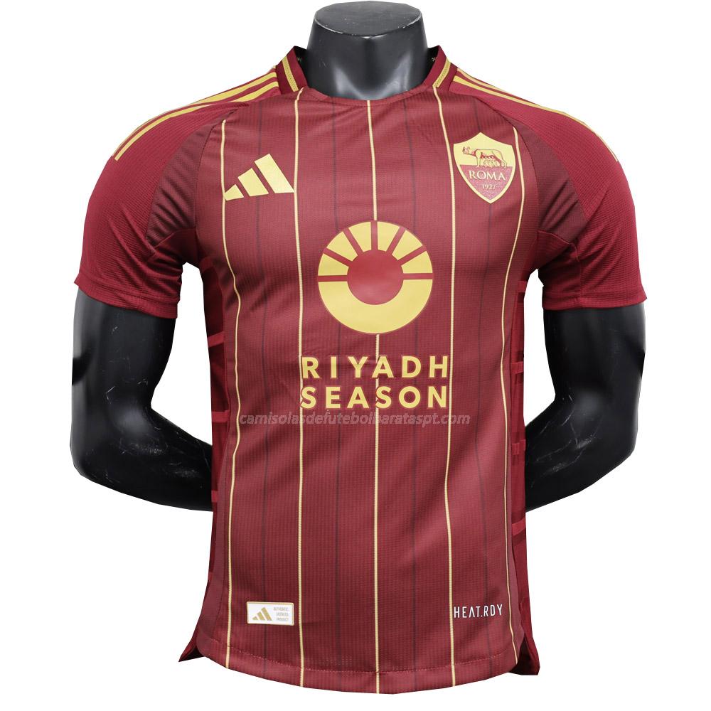 camisola as roma edição player equipamento principal 2024-25