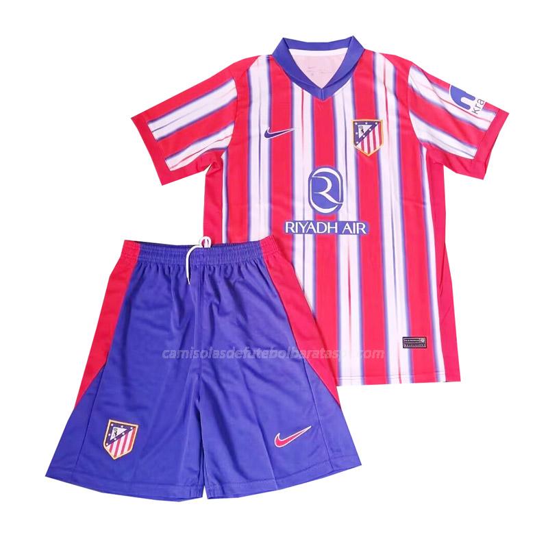 camisola atlético de madrid crianças equipamento principal 2024-25