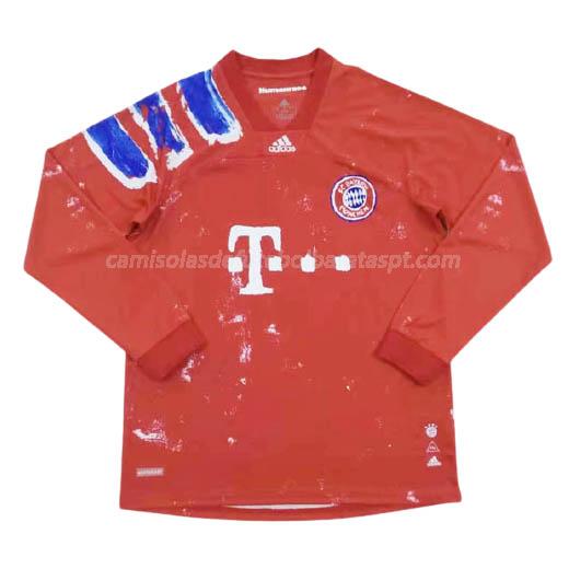 camisola bayern de munich manga comprida human race x pharrell 2020