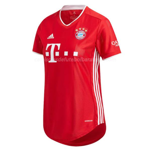 camisola bayern de munich mulher equipamento principal 2020-21