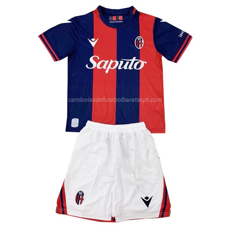 camisola bologna crianças equipamento principal 2024-25