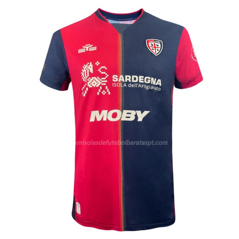 camisola cagliari calcio equipamento principal 2024-25