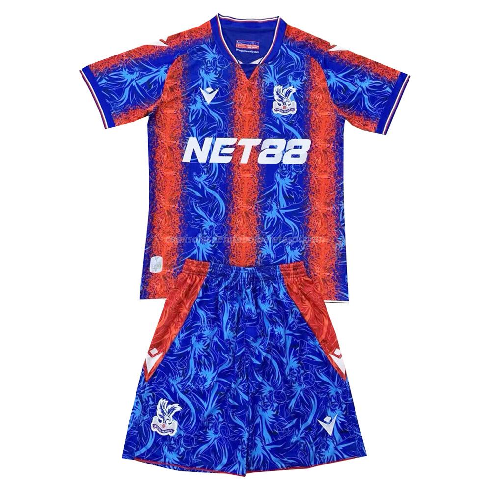 camisola crystal palace crianças equipamento principal 2024-25