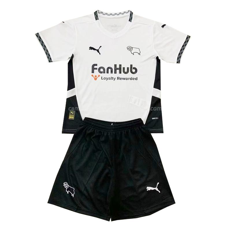 camisola derby county crianças equipamento principal 2024-25