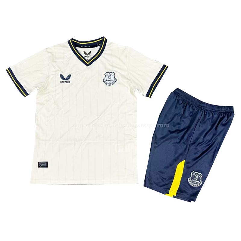 camisola everton crianças equipamento alternativo 2024-25