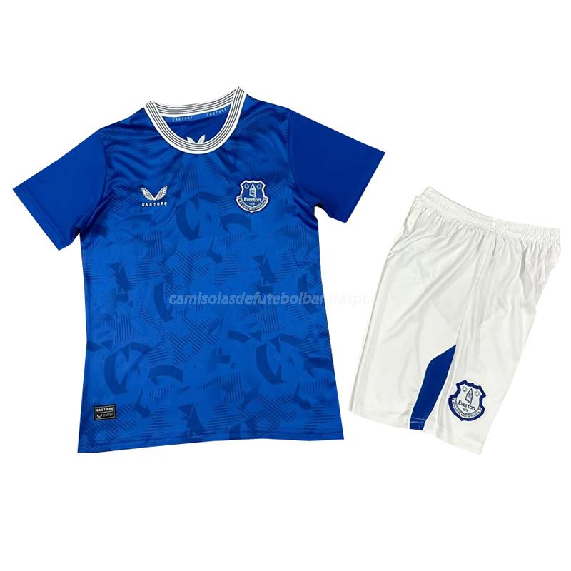 camisola everton crianças equipamento principal 2024-25