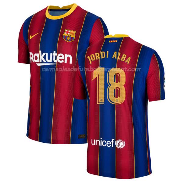 camisola fc barcelona jordi alba equipamento principal 2020-21