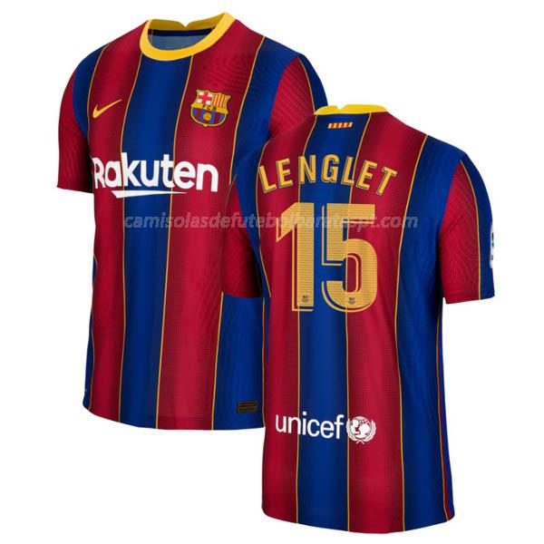 camisola fc barcelona lenglet equipamento principal 2020-21