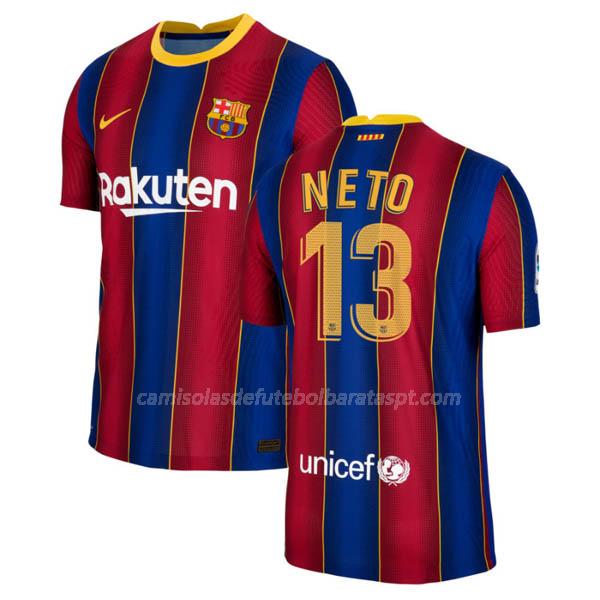 camisola fc barcelona neto equipamento principal 2020-21