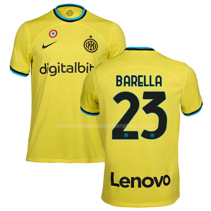 camisola inter de milão barella equipamento alternativo 2022-23