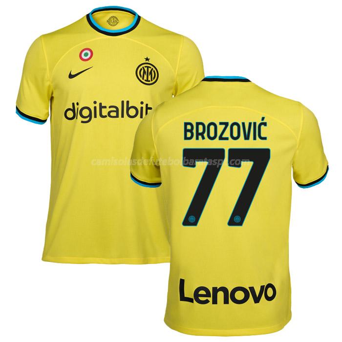 camisola inter de milão brozovic equipamento alternativo 2022-23