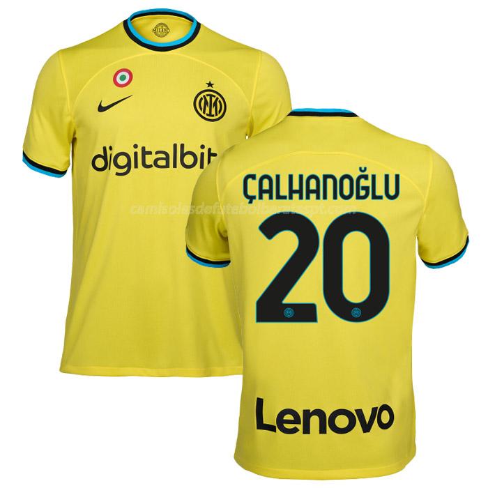 camisola inter de milão calhanoglu equipamento alternativo 2022-23