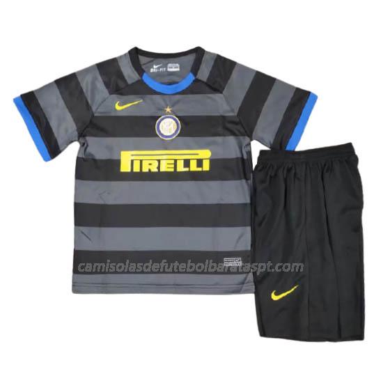 camisola inter de milão crianças equipamento alternativo 2020-21