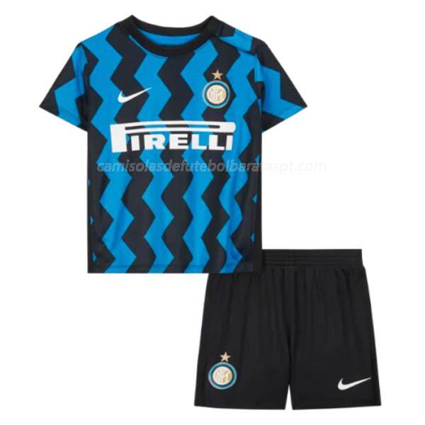 camisola inter de milão crianças equipamento principal 2020-21