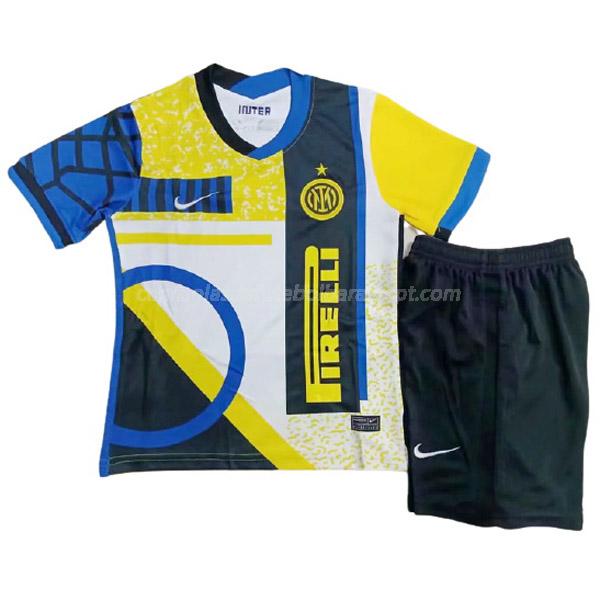 camisola inter de milão crianças equipamento quarto 2020-21