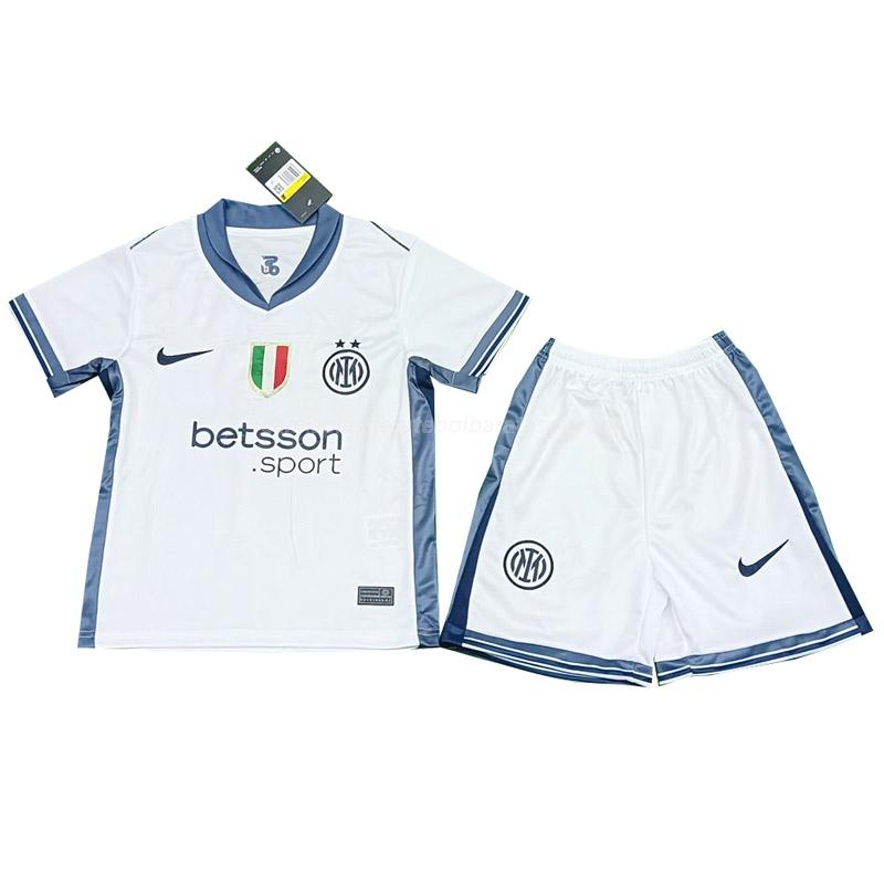 camisola inter de milão crianças equipamento suplente 2024-25