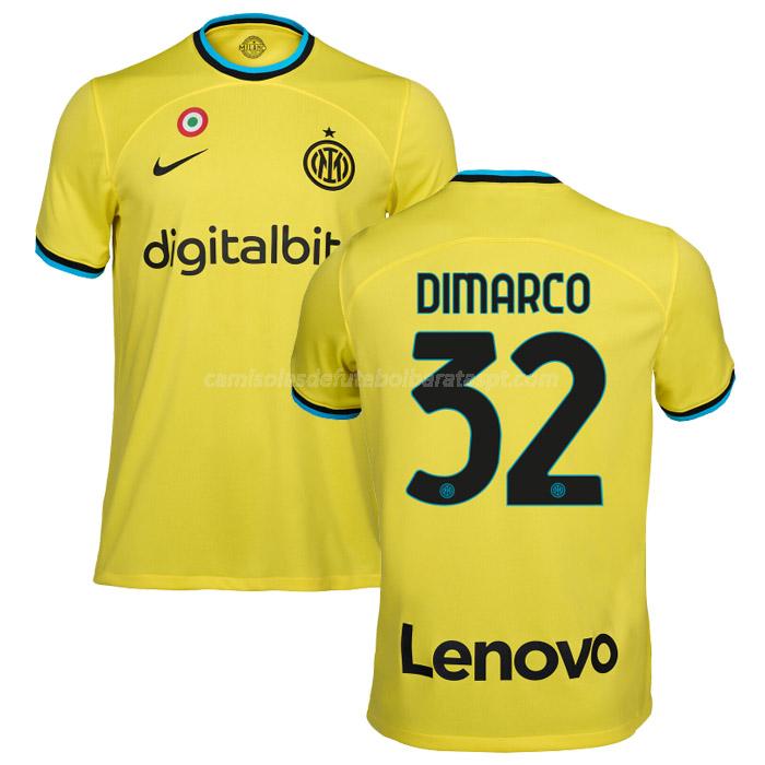 camisola inter de milão dimarco equipamento alternativo 2022-23