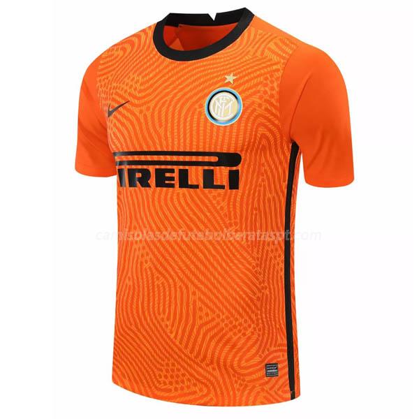 camisola inter de milão guarda-redes laranja 2020-21