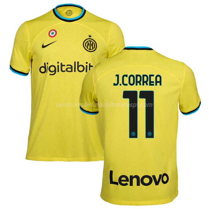 camisola inter de milão j. correa equipamento alternativo 2022-23