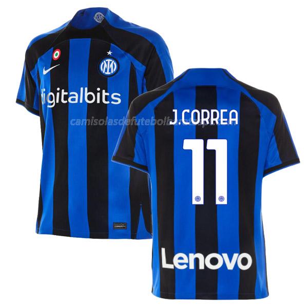 camisola inter de milão j.correa equipamento principal 2022-23