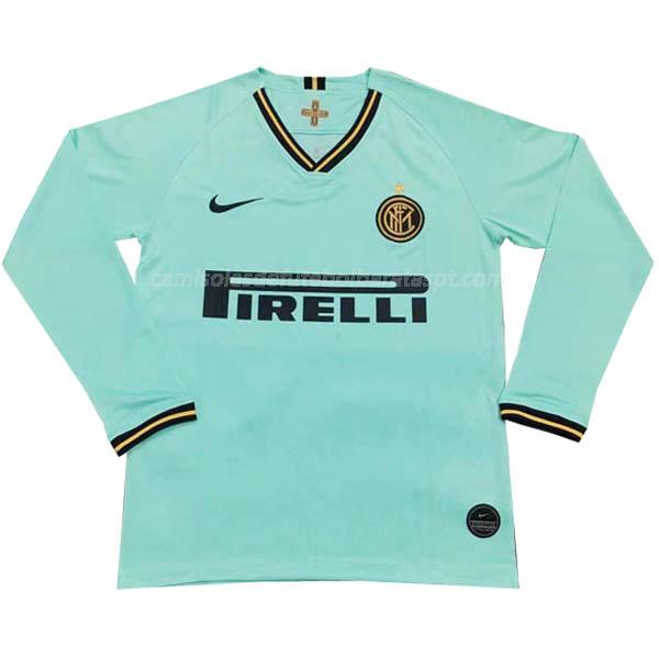 camisola inter de milão manga comprida equipamento suplente 2019-2020