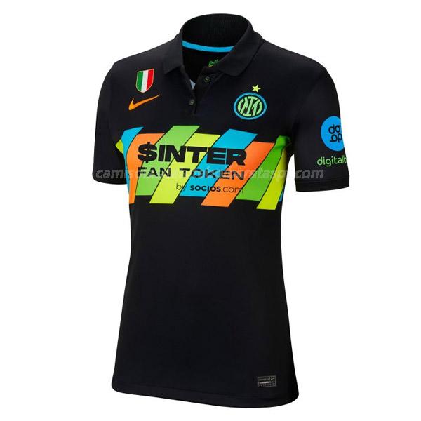 camisola inter de milão mulher equipamento alternativo 2021-22