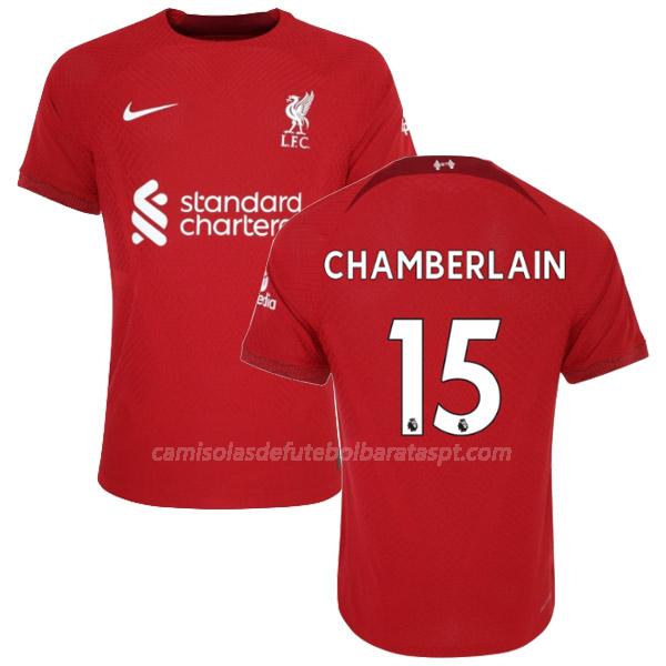 camisola liverpool chamberlain equipamento principal 2022-23