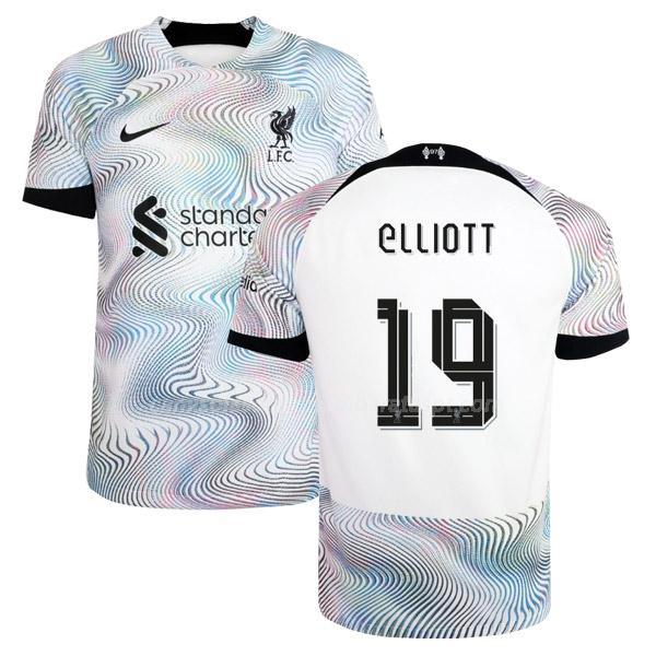 camisola liverpool elliott equipamento suplente 2022-23