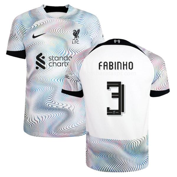 camisola liverpool fabinho equipamento suplente 2022-23