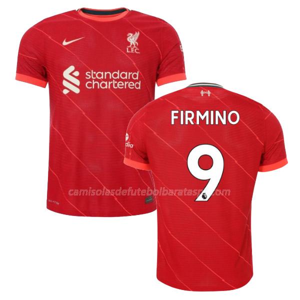 camisola liverpool firmino equipamento principal 2021-22