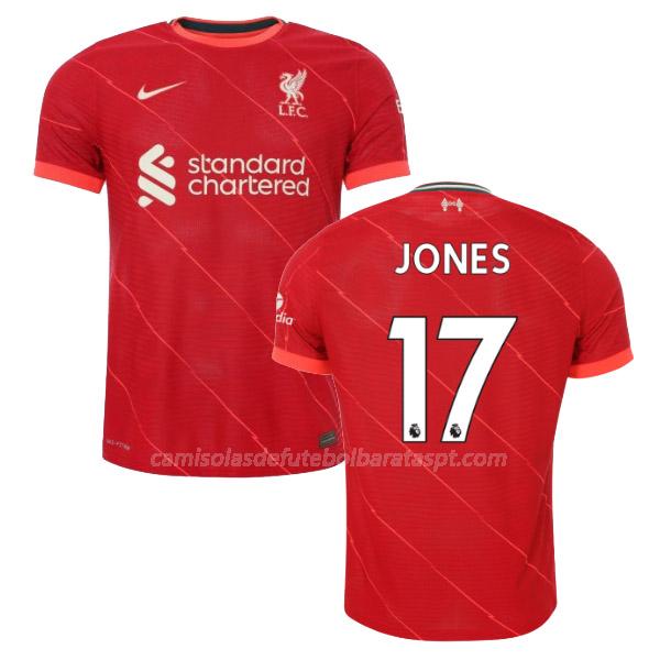 camisola liverpool jones equipamento principal 2021-22