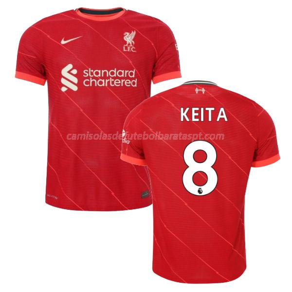 camisola liverpool keita equipamento principal 2021-22