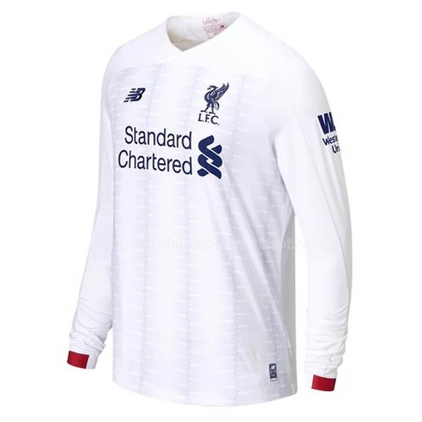 camisola liverpool manga comprida equipamento suplente 2019-2020