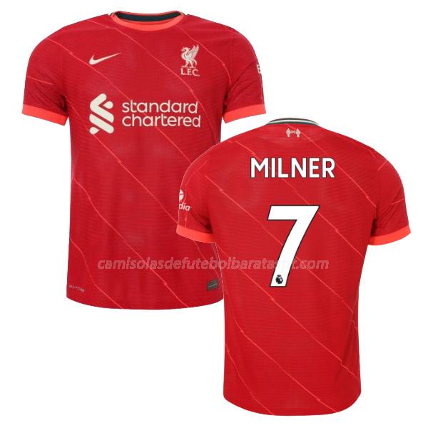 camisola liverpool milner equipamento principal 2021-22