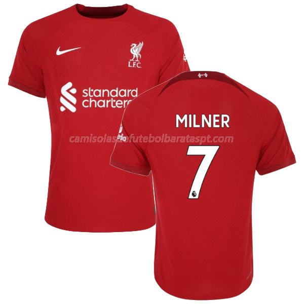 camisola liverpool milner equipamento principal 2022-23