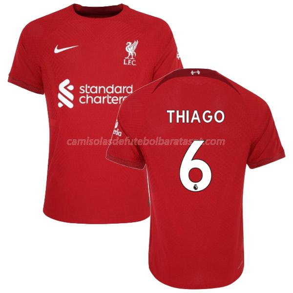 camisola liverpool thiago equipamento principal 2022-23