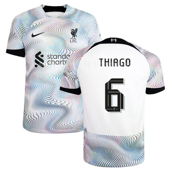 camisola liverpool thiago equipamento suplente 2022-23