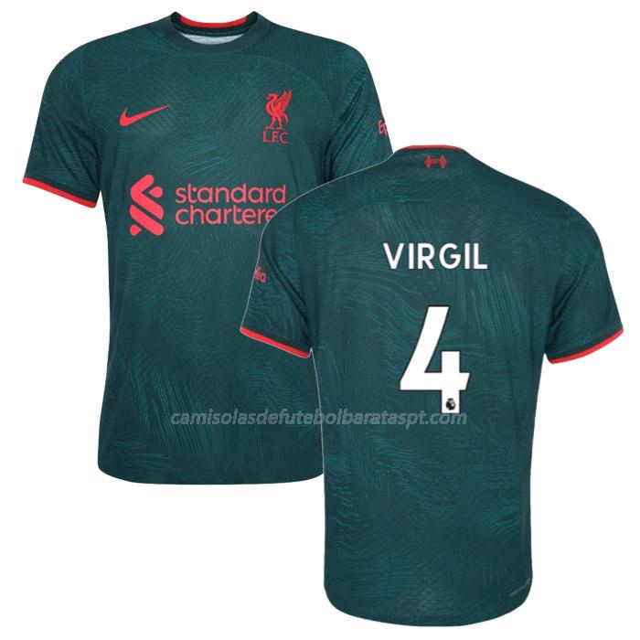 camisola liverpool virgil equipamento alternativo 2023