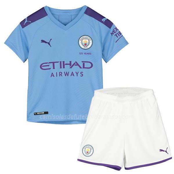 camisola manchester city crianças equipamento principal 2019-2020