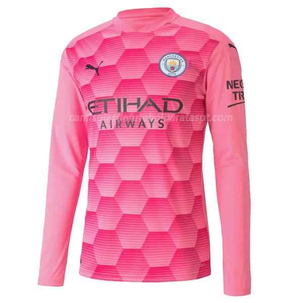 camisola manchester city manga comprida do guarda-redes equipamento alternativo 2020-21