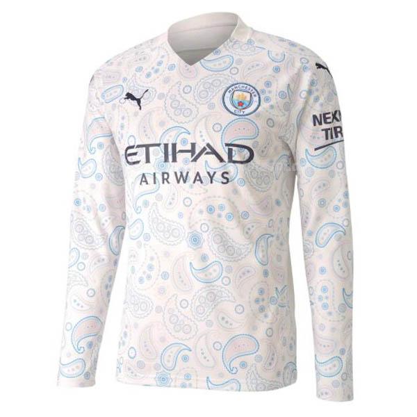 camisola manchester city manga comprida equipamento alternativo 2020-21