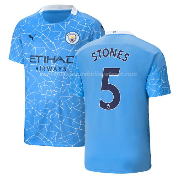 camisola manchester city stones equipamento principal 2020-21