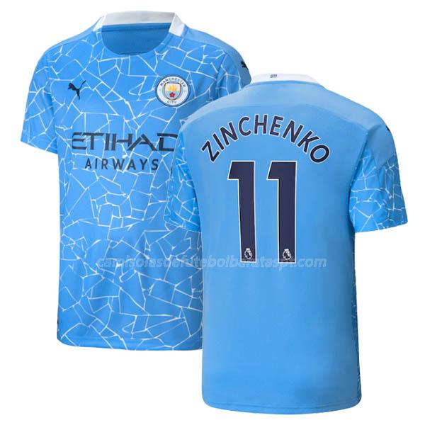 camisola manchester city zinchenko equipamento principal 2020-21