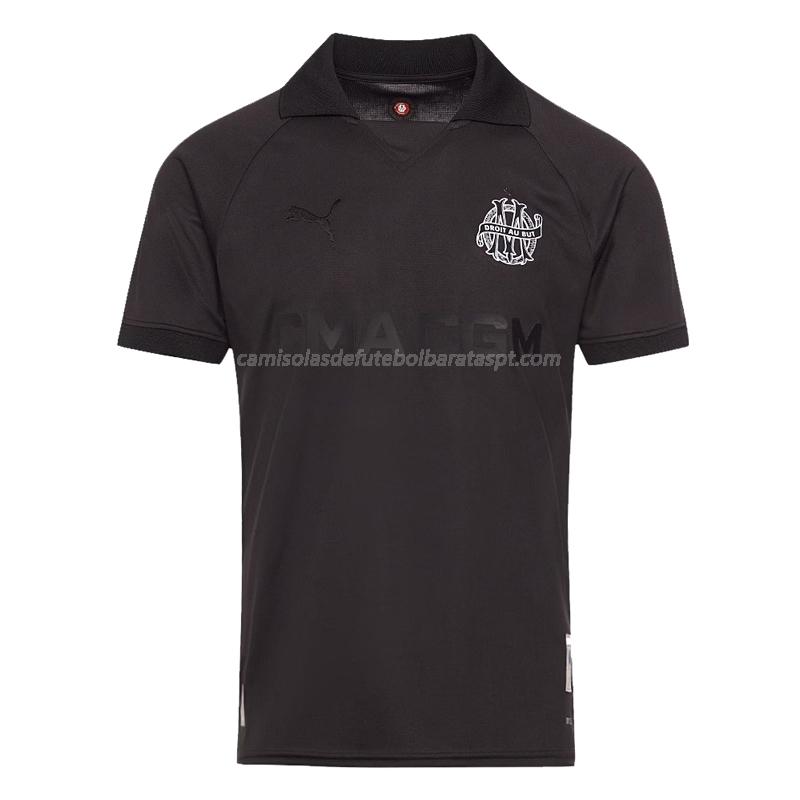 camisola olympique de marsella aniversário preto 2024-25