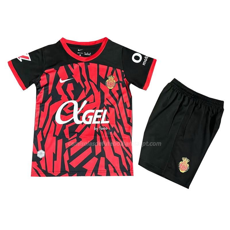 camisola rcd mallorca crianças equipamento principal 2024-25