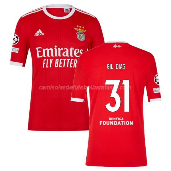 camisola sl benfica gil dias equipamento principal 2022-23