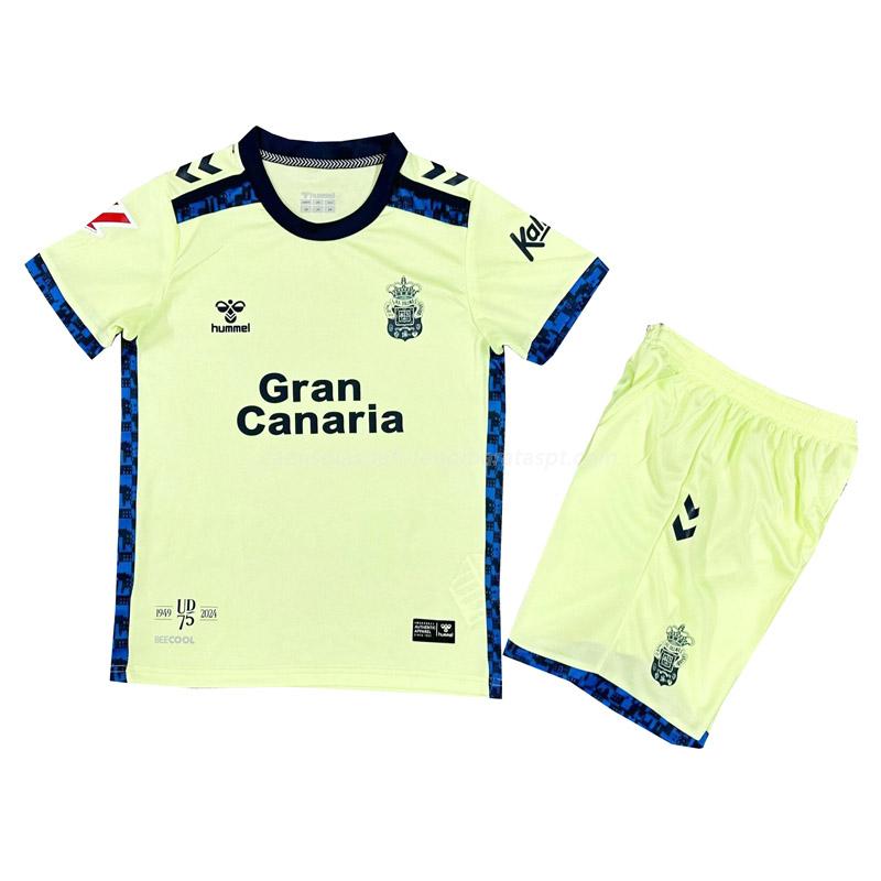 camisola ud las palmas crianças equipamento alternativo 2024-25