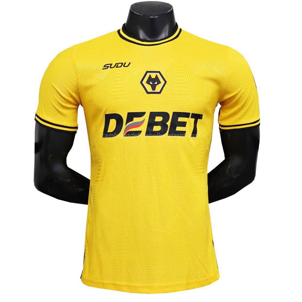 camisola wolverhampton wanderers edição player equipamento principal 2024-25